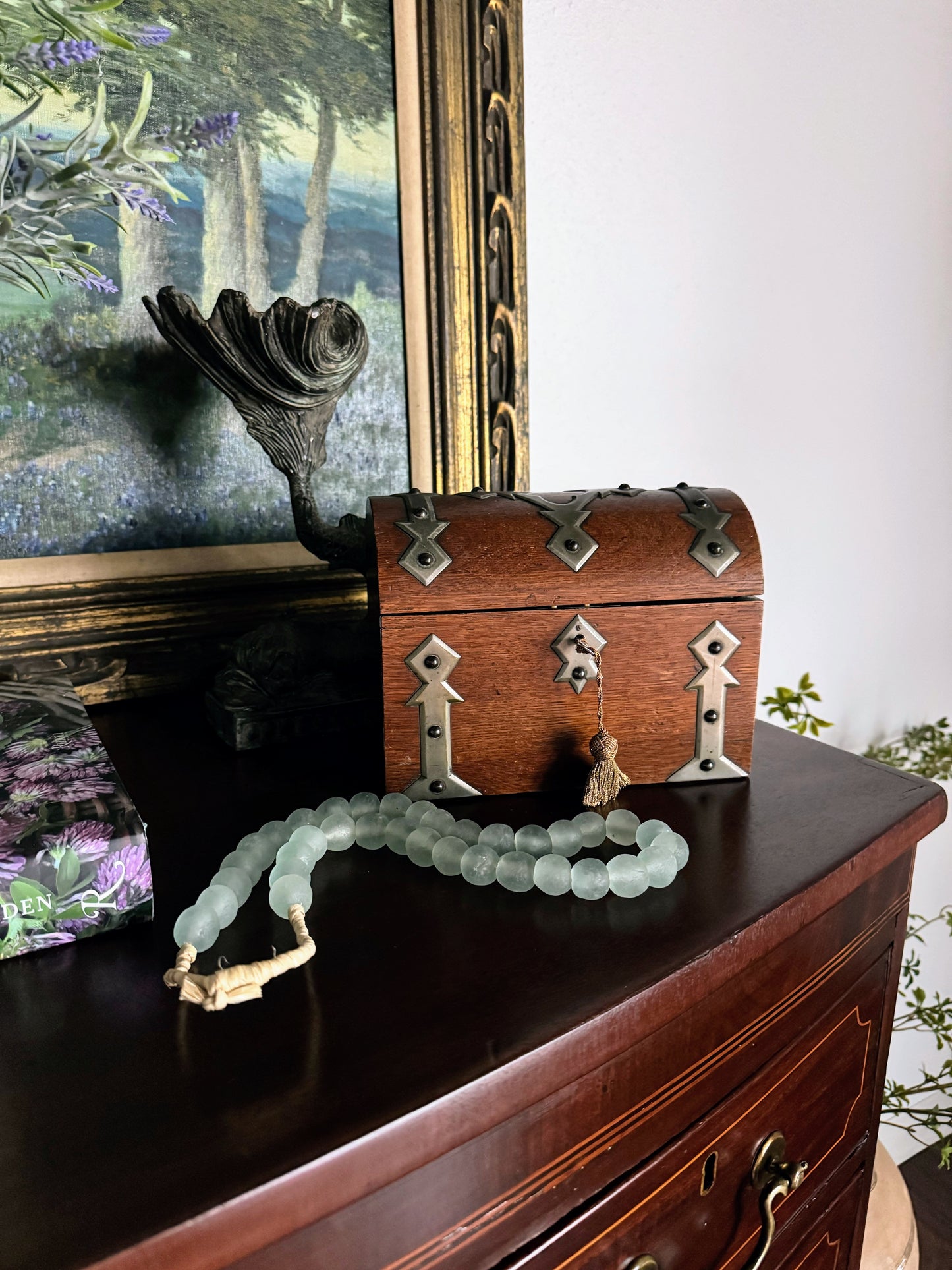 Wood Box with Brass