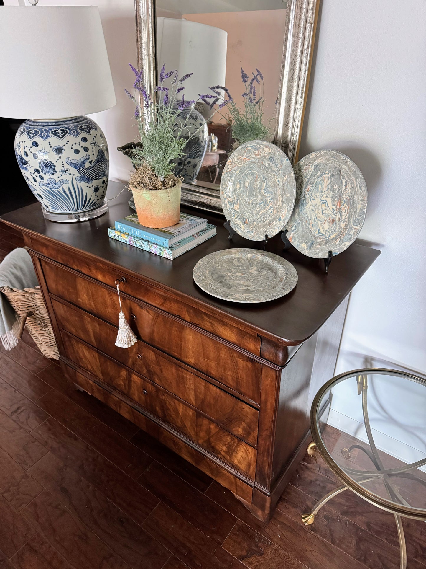 French Louis Philippe Burled Walnut Commode