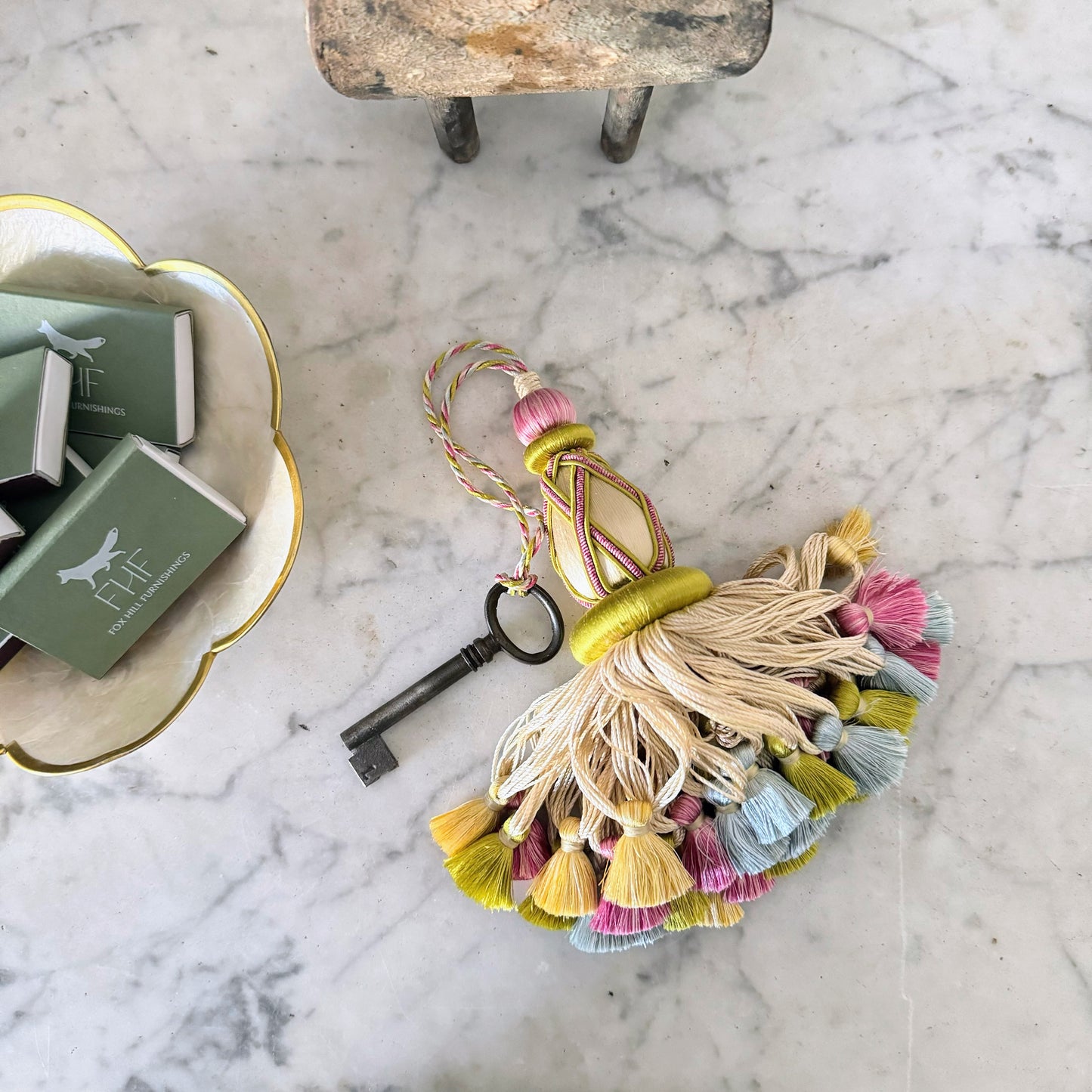 Lille Tassel in Rose