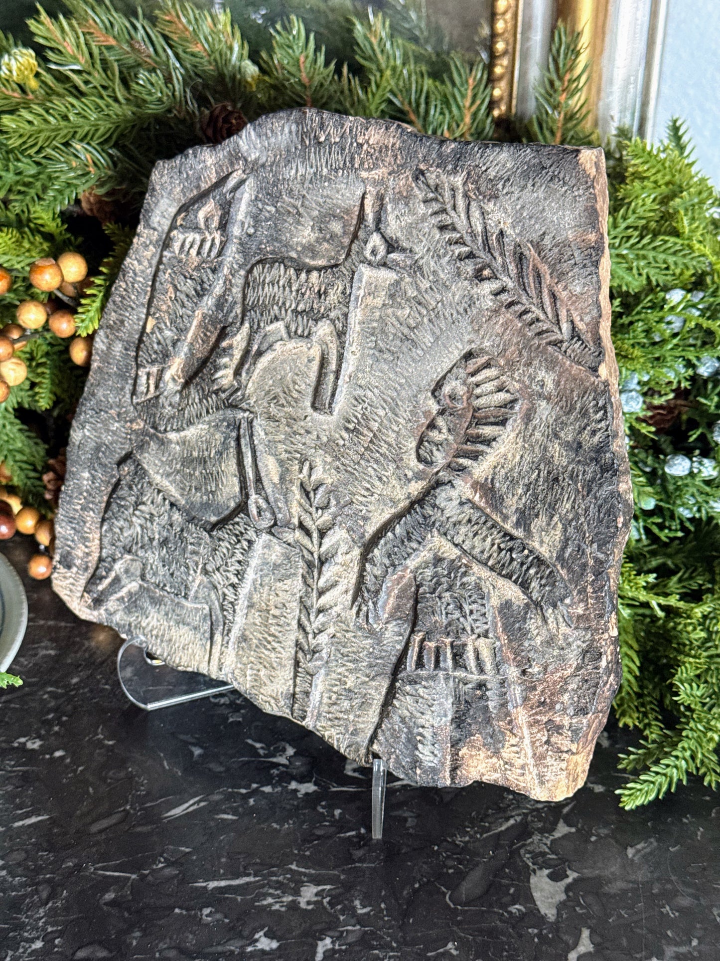 Carved Tablet Medallion