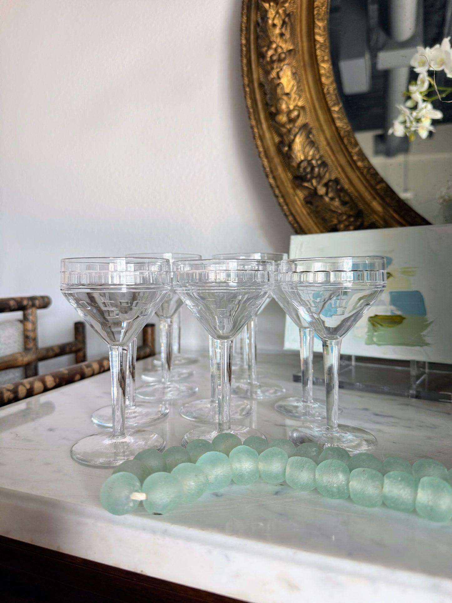 Set of 12 French Art Deco Apéritif Glasses