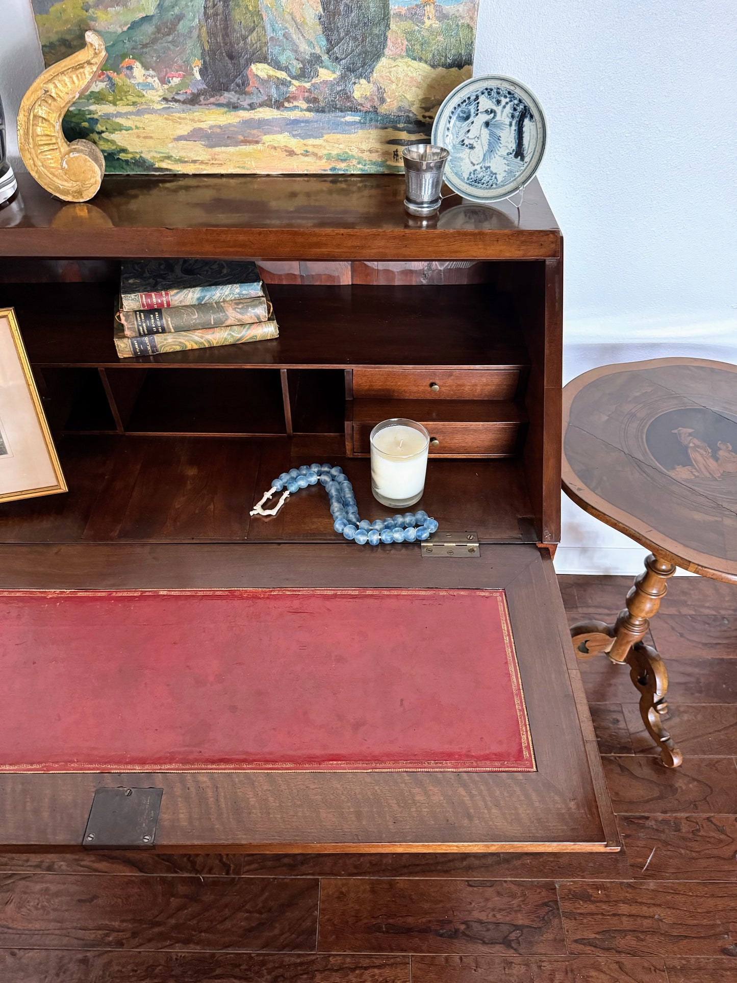 French Louis XVI Style Drop Front Secretary