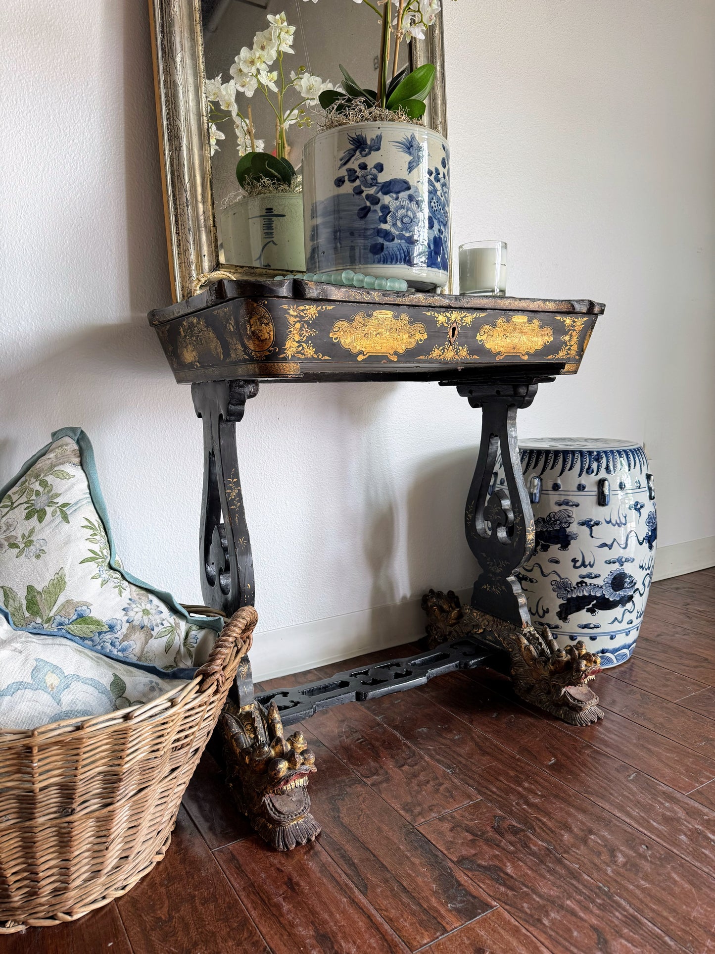 Antique Cantonese Sewing Table