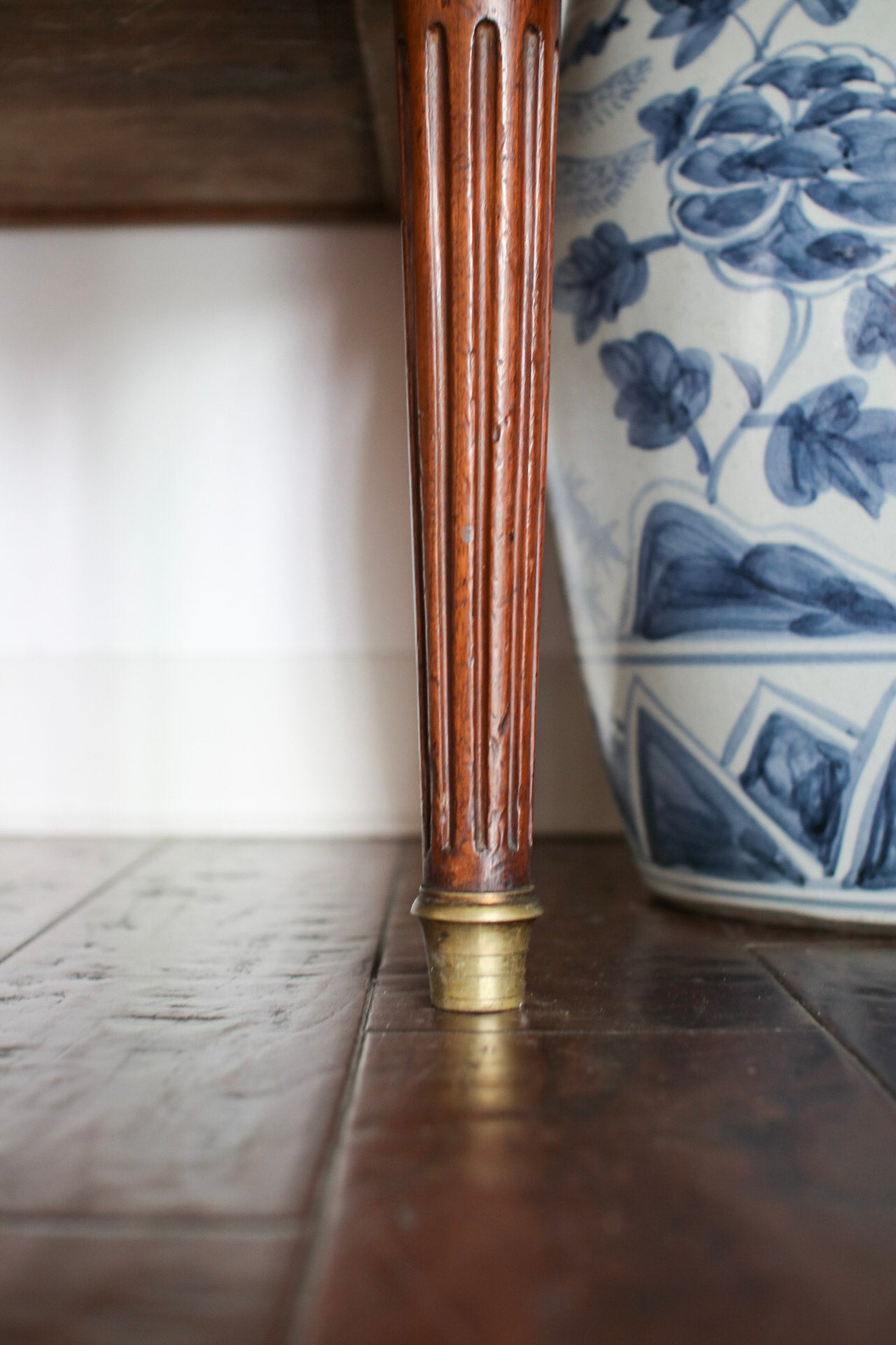 French Louis XVI White Marble Top Commode