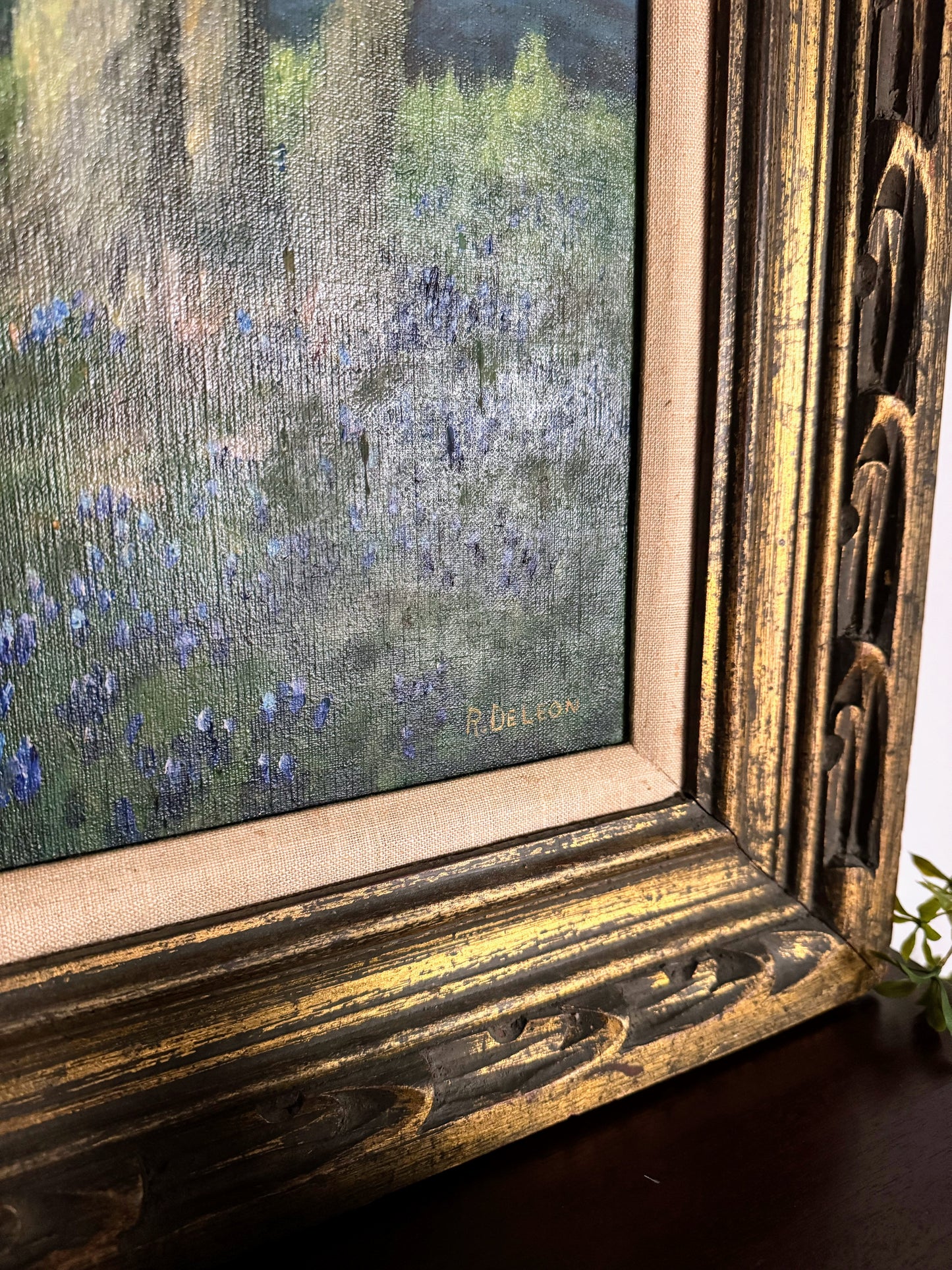 Signed Painting of Texas Bluebonnets