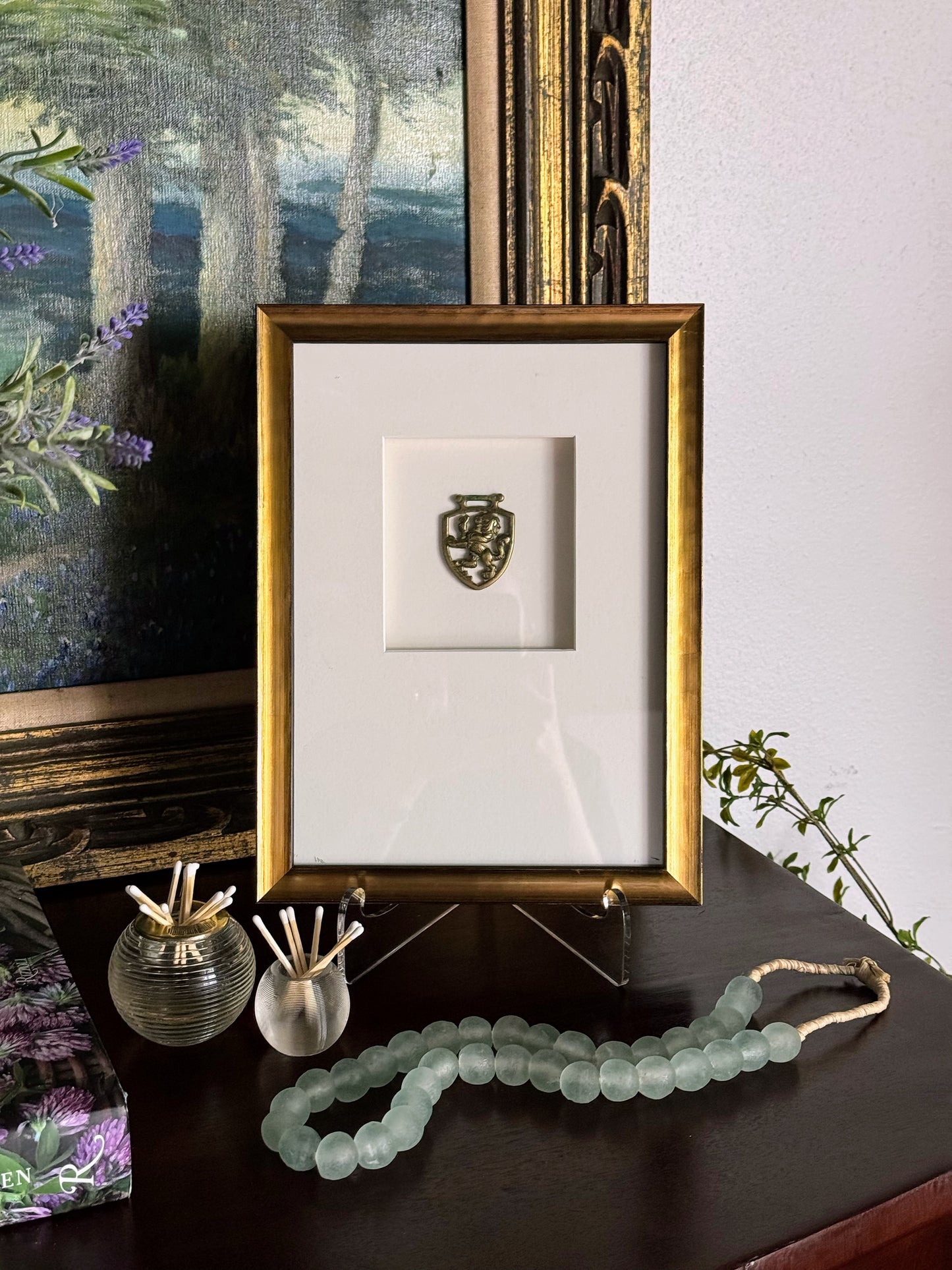 Framed English Horse Brasses