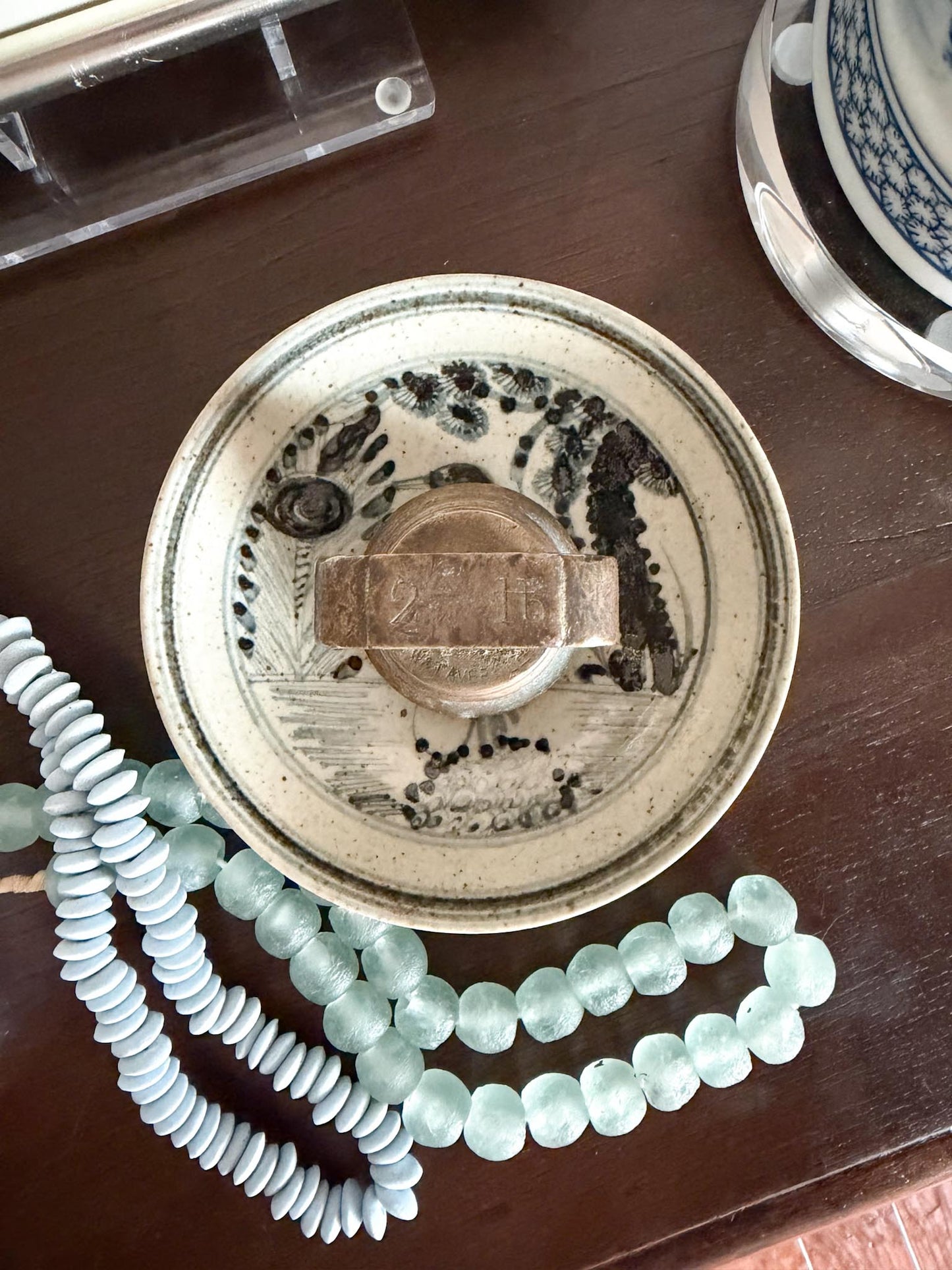 English Brass Paperweight
