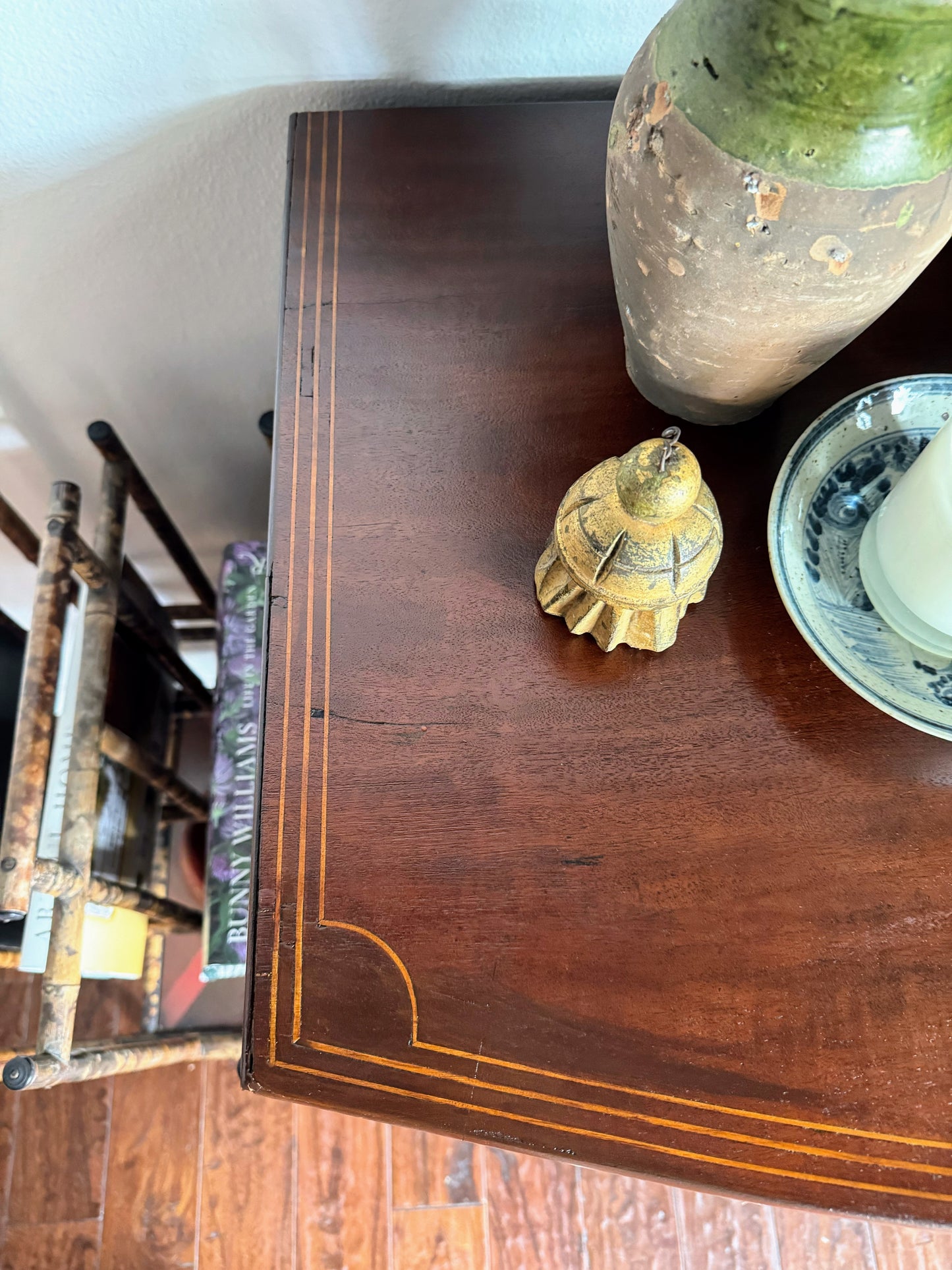 English Mahogany Bowfront with Inlay