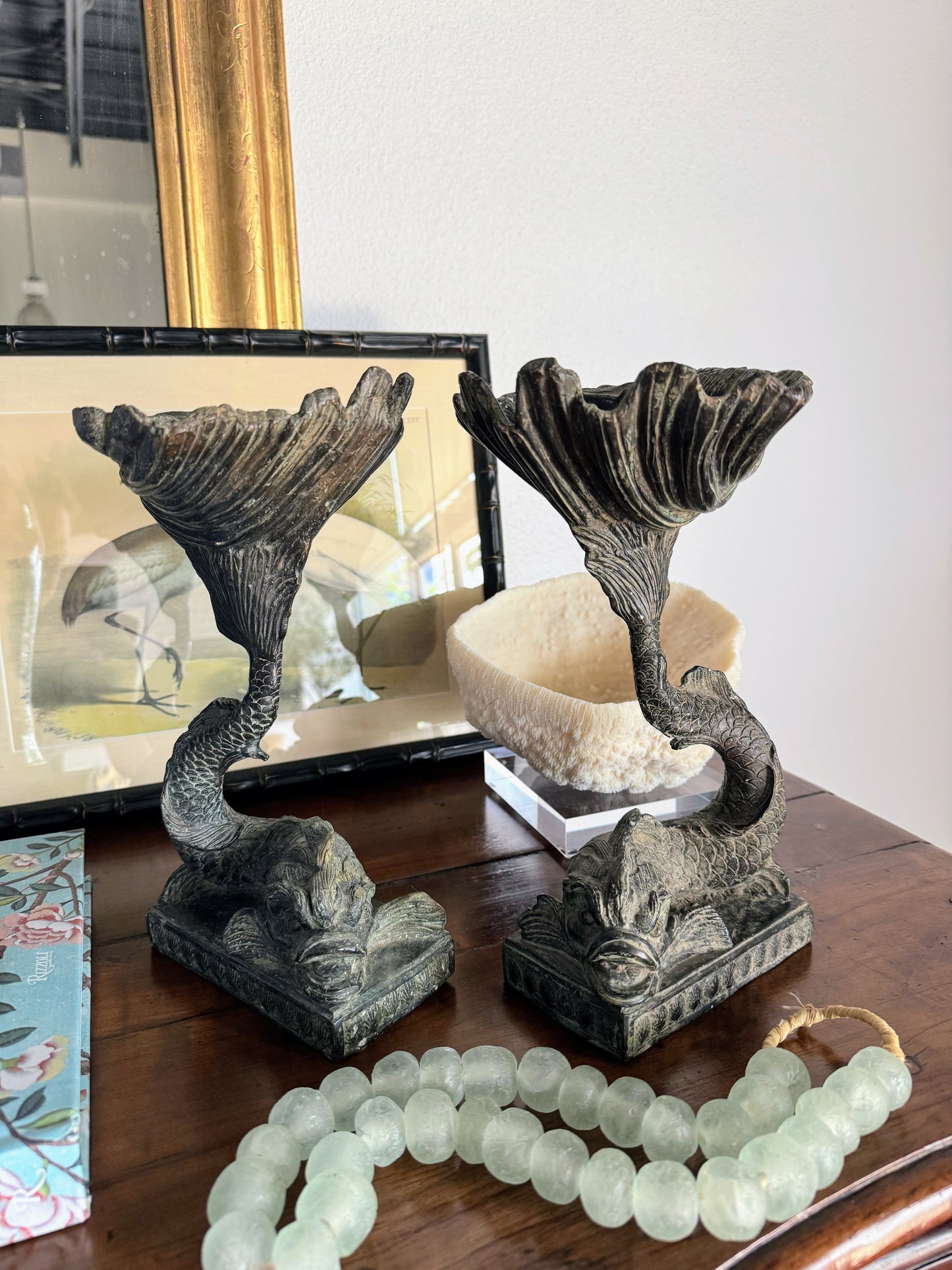 Pair of Vintage French Koi Fish