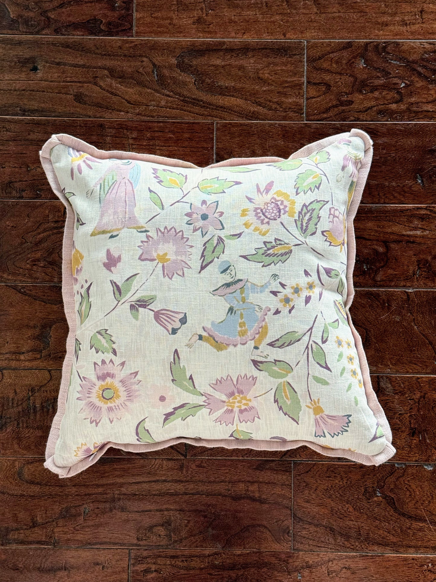 Custom Pillow: 18x18 Pink Chinoiserie