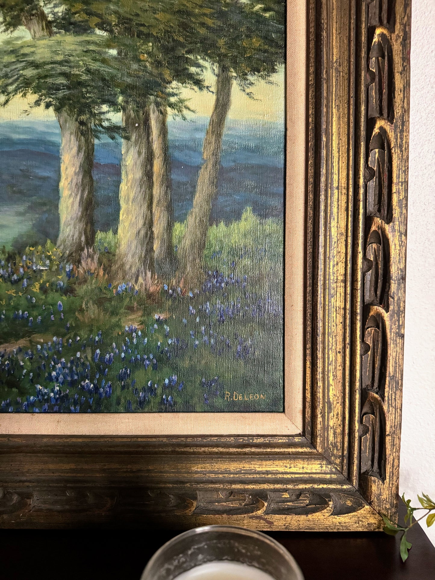 Signed Painting of Texas Bluebonnets