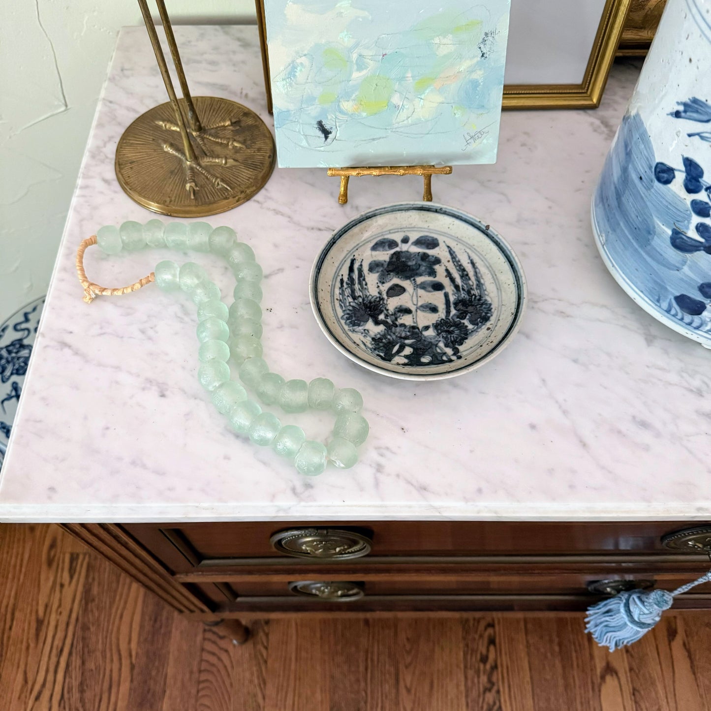 Floral Blue & White Dish