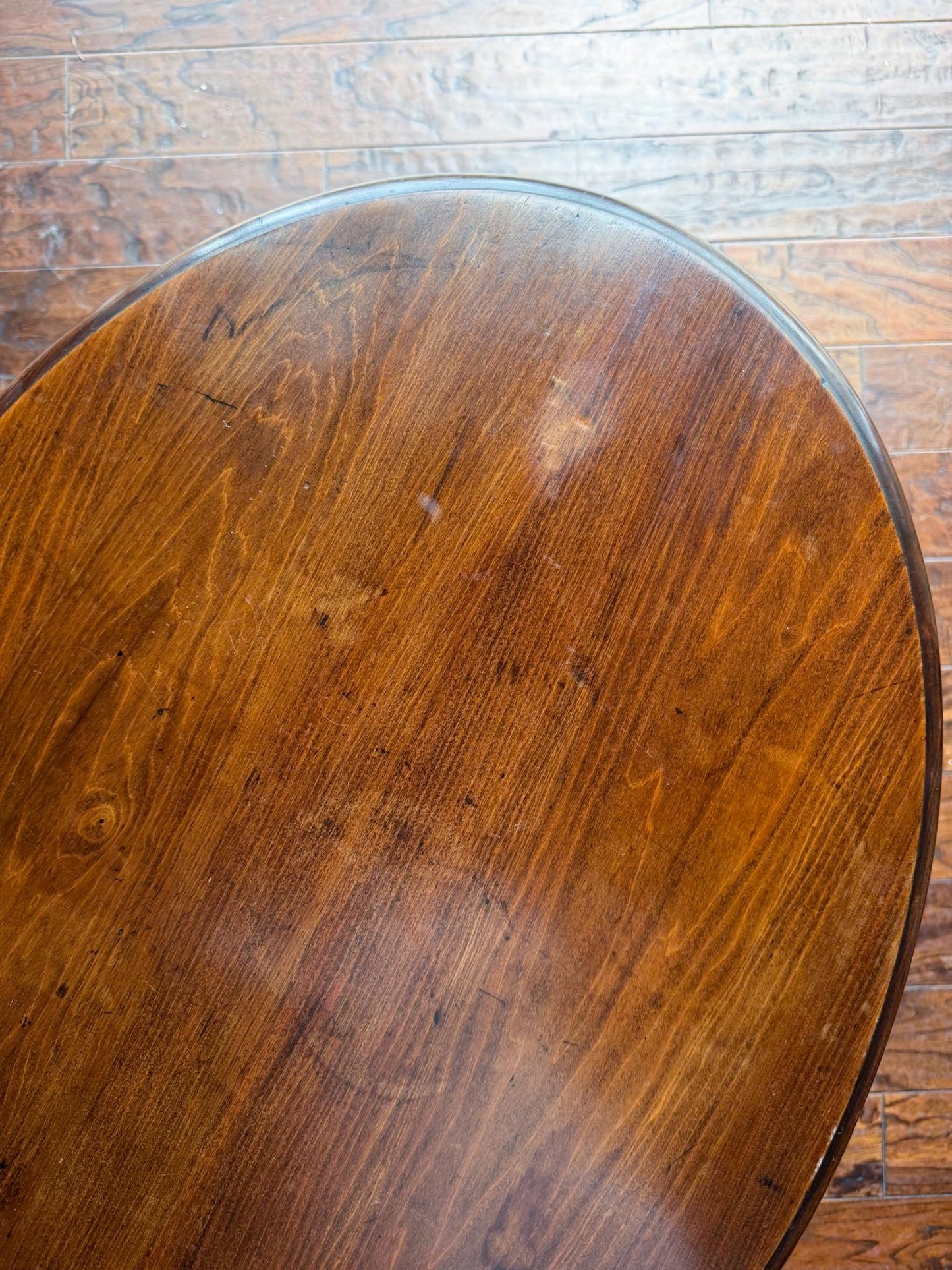 English Oval Tilt Top Table