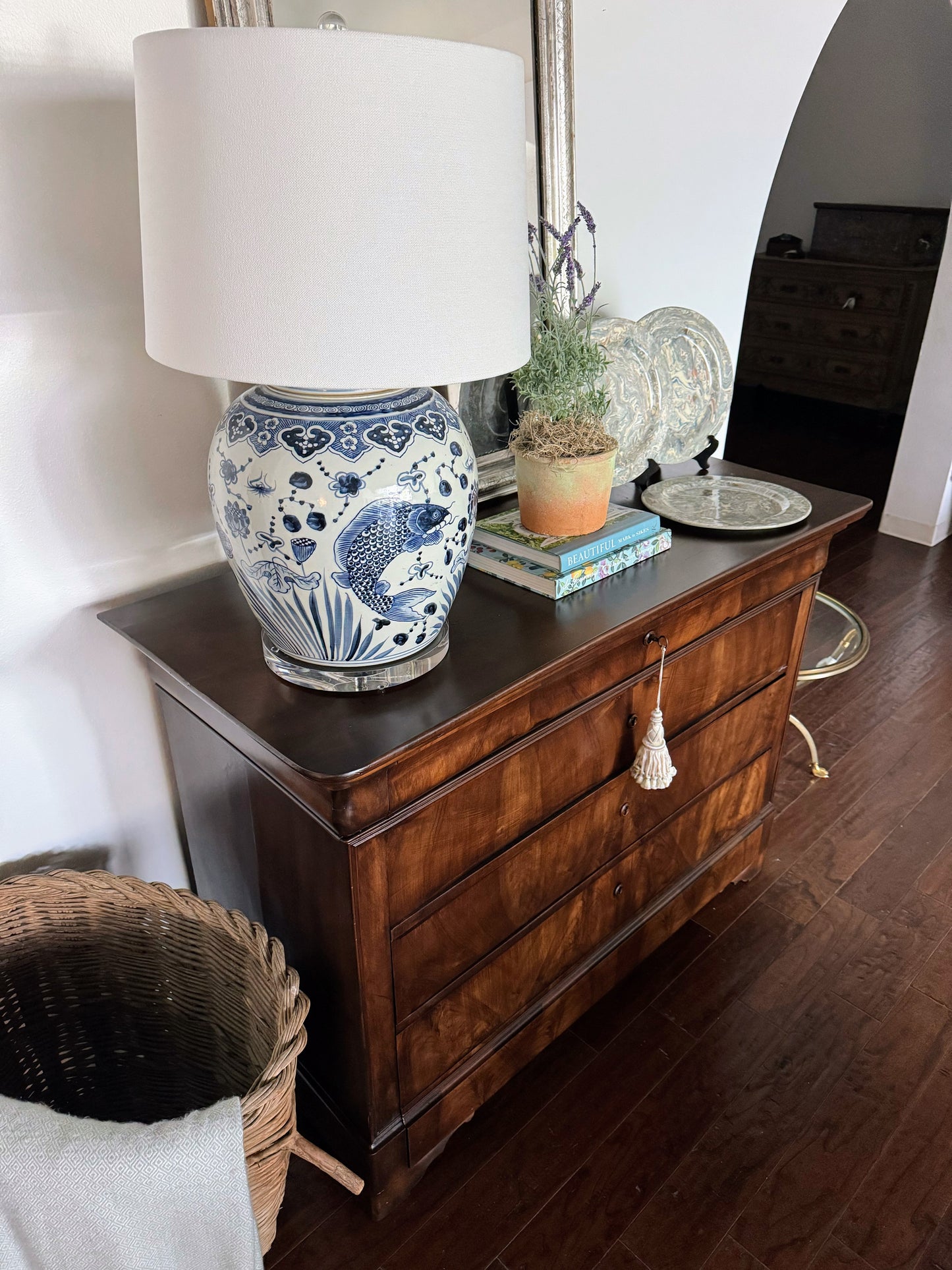 French Louis Philippe Burled Walnut Commode