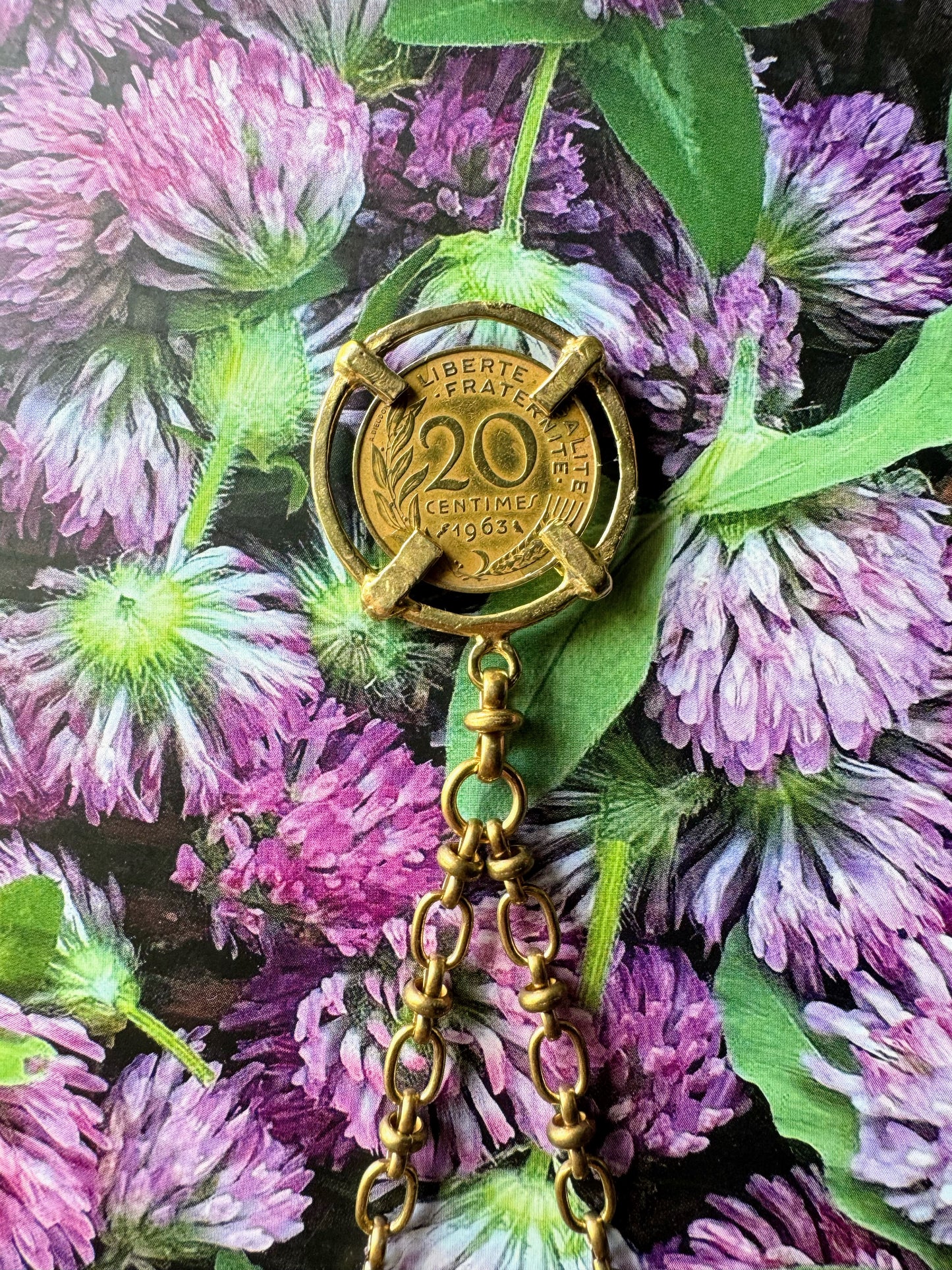 République Française Coin Necklace From 1963
