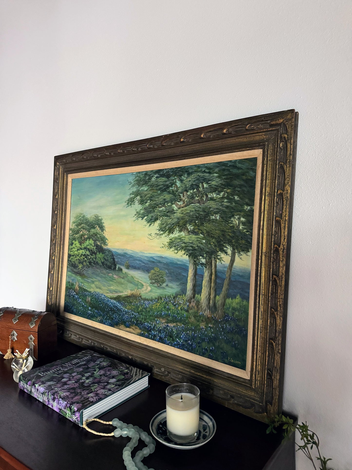 Signed Painting of Texas Bluebonnets