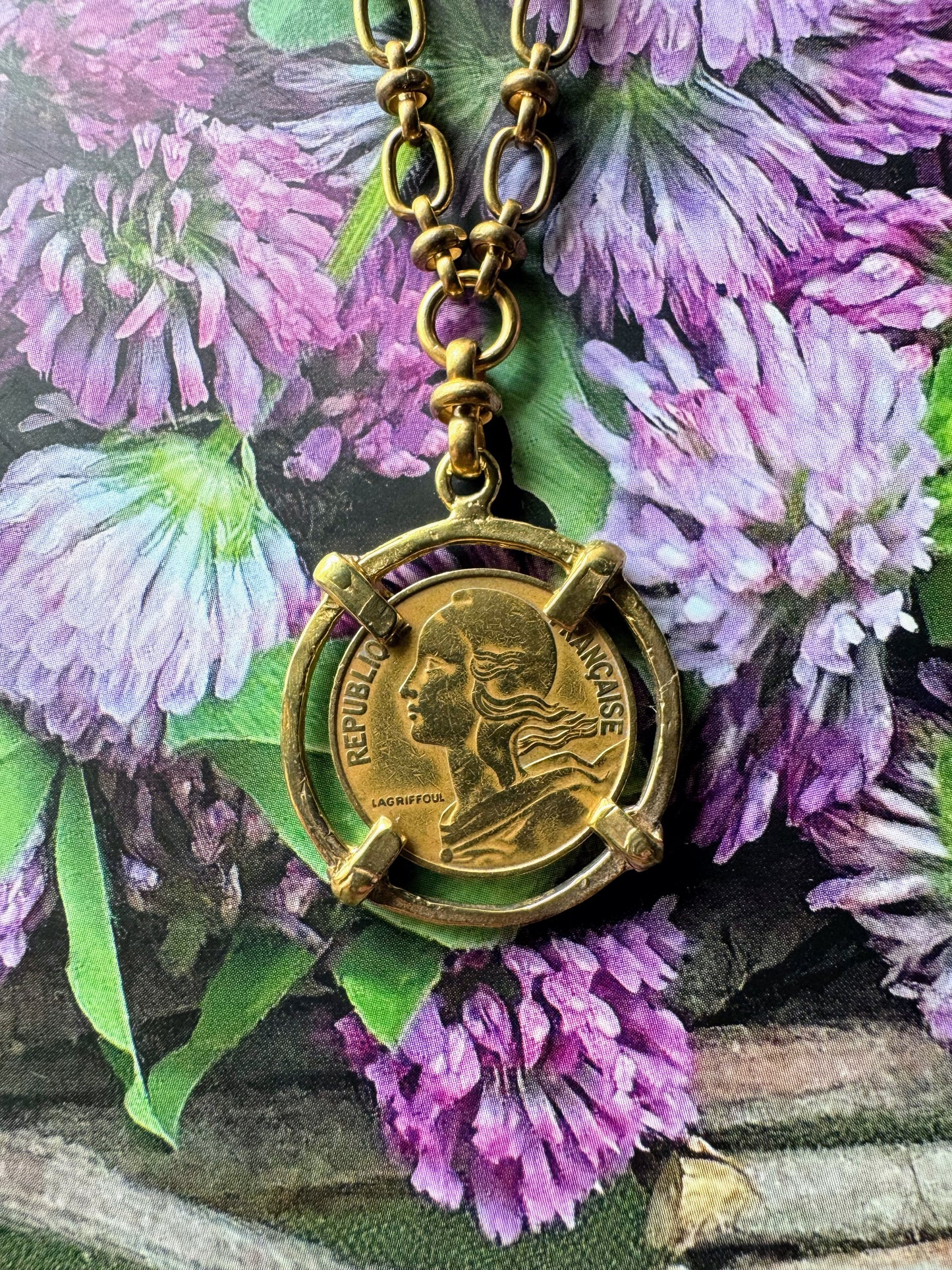 République Française Coin Necklace From 1963