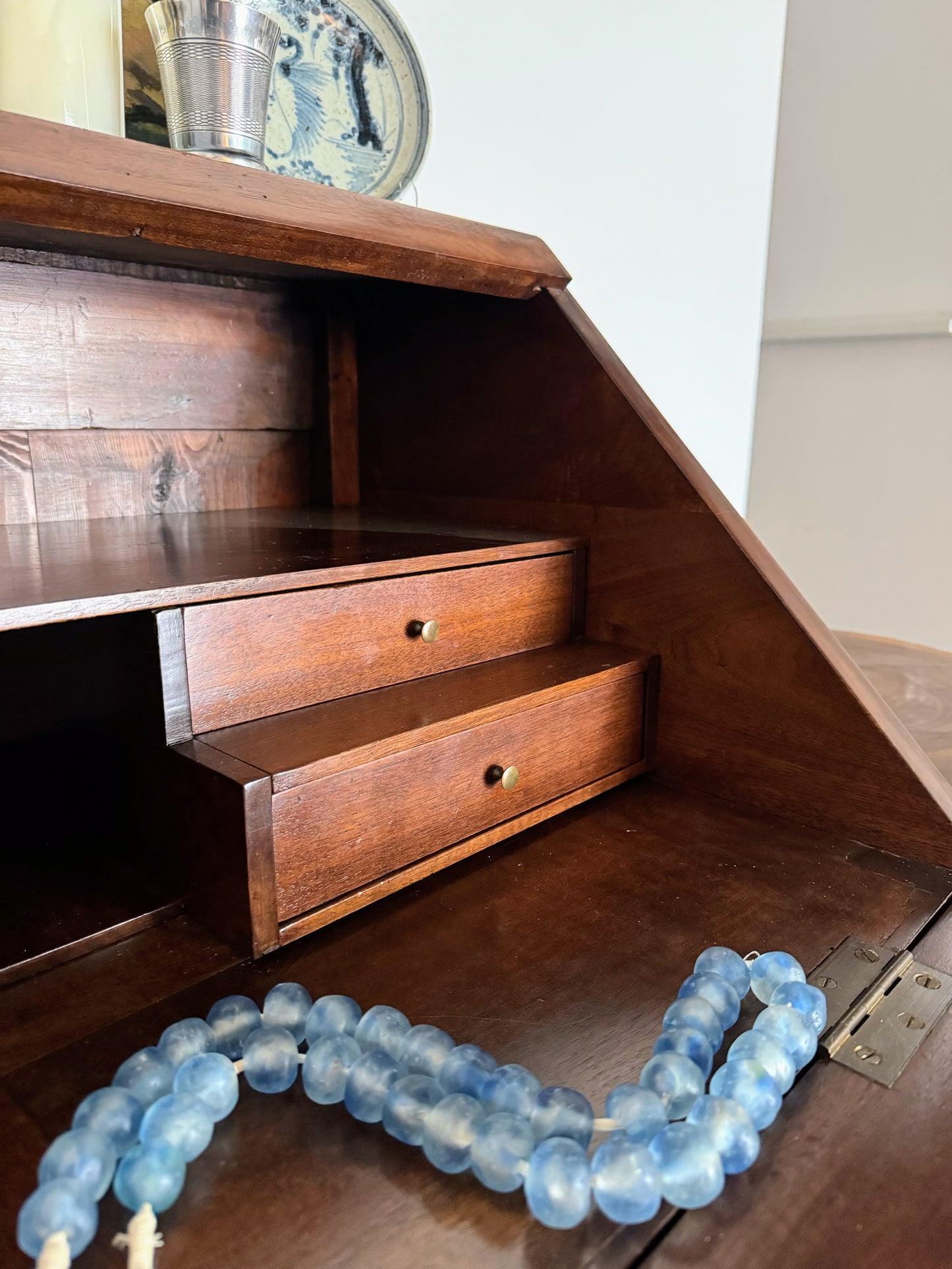 French Louis XVI Style Drop Front Secretary