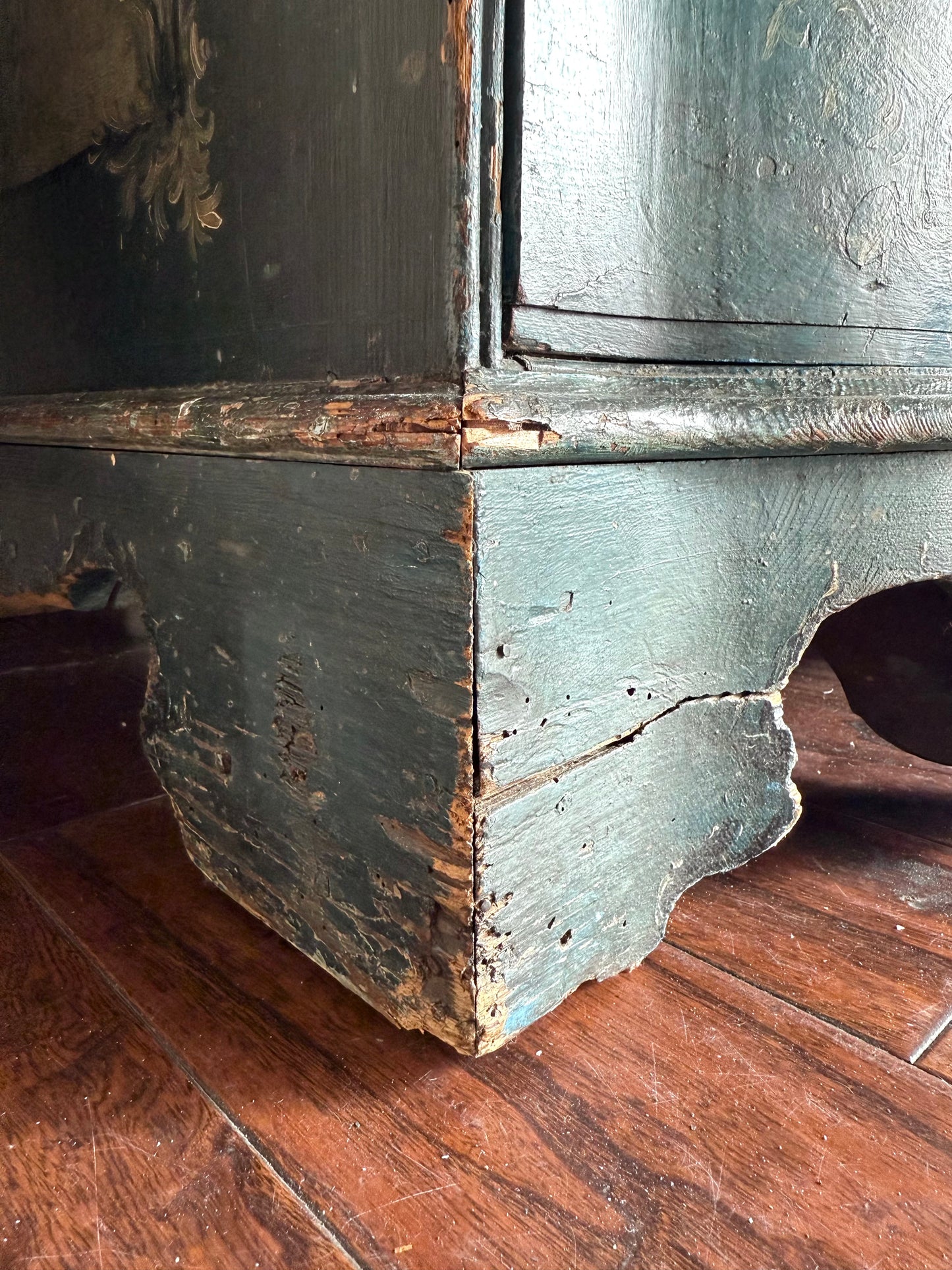 Antique Painted Austrian Alpine Commode