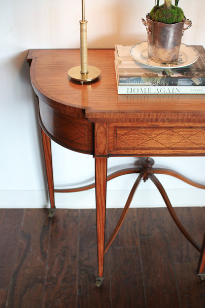 Antique English Flip Top Card Table