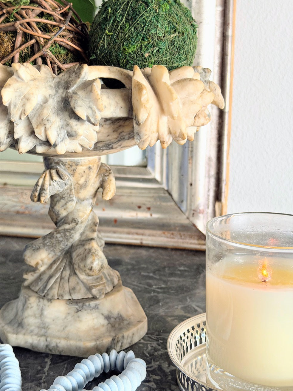 Antique Alabaster Tazza