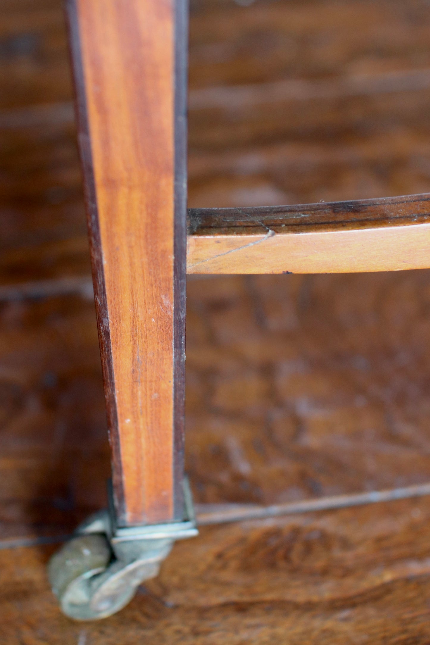 Antique English Flip Top Card Table