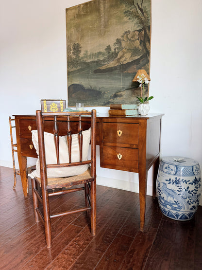 Antique Italian Desk with Shield Escutcheons