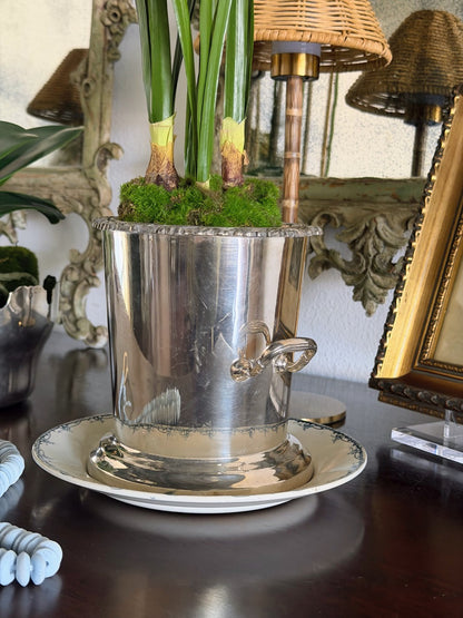 English Silver Wine Cooler