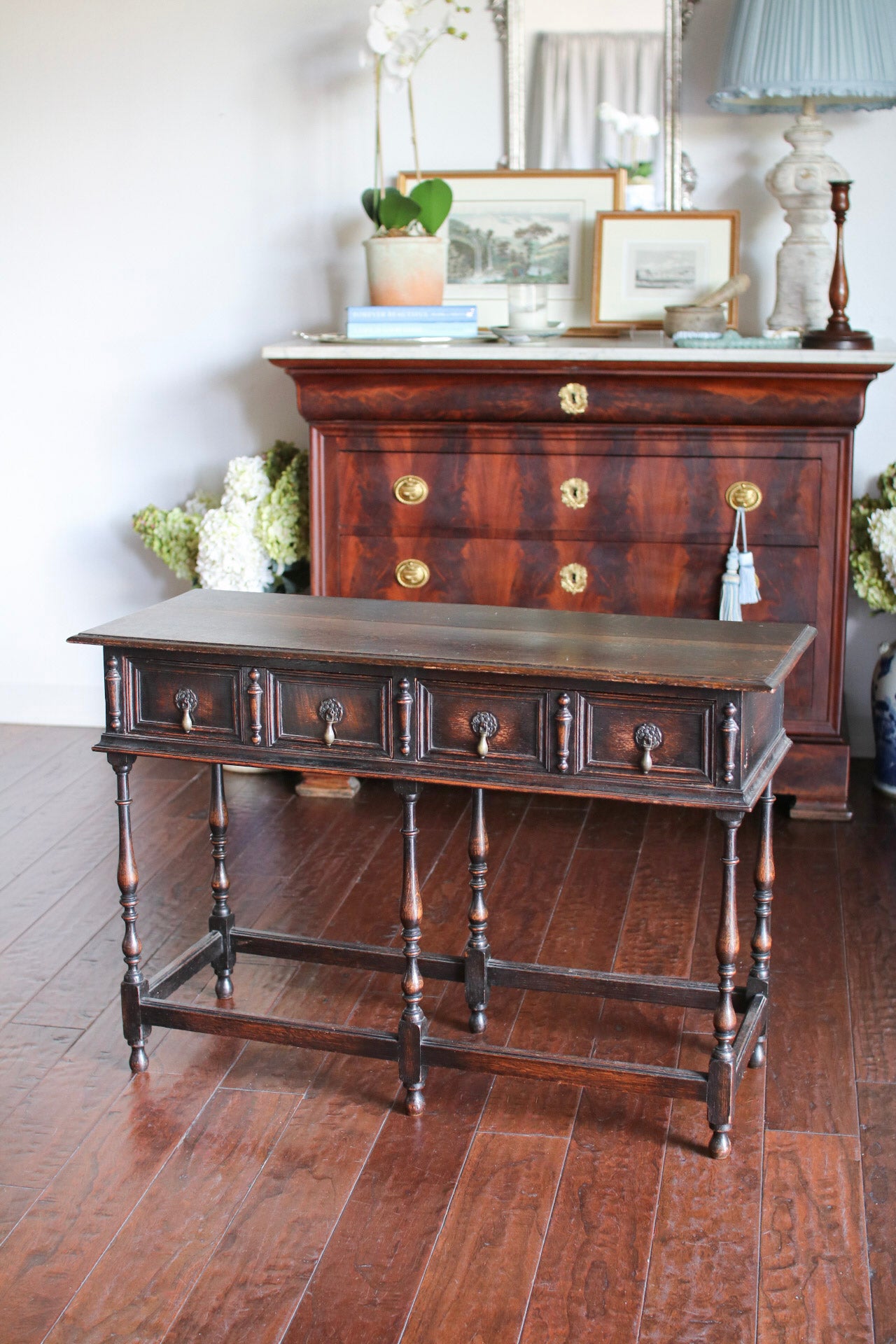 English Jacobean Style Console Table