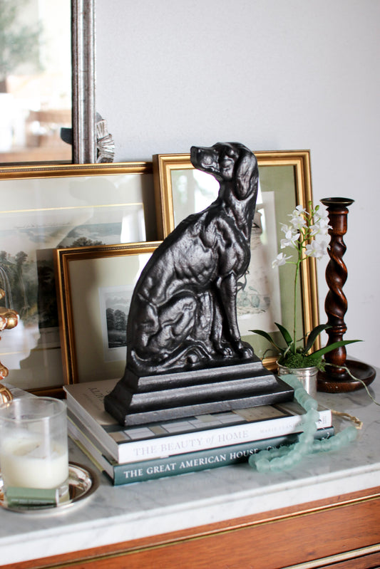 English Dog Door Stop