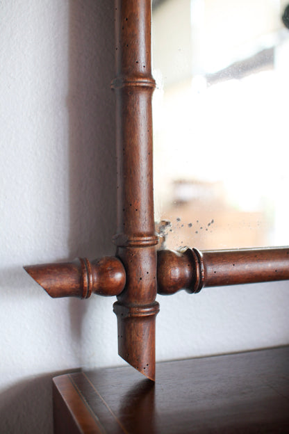 French Faux Bamboo Mirror