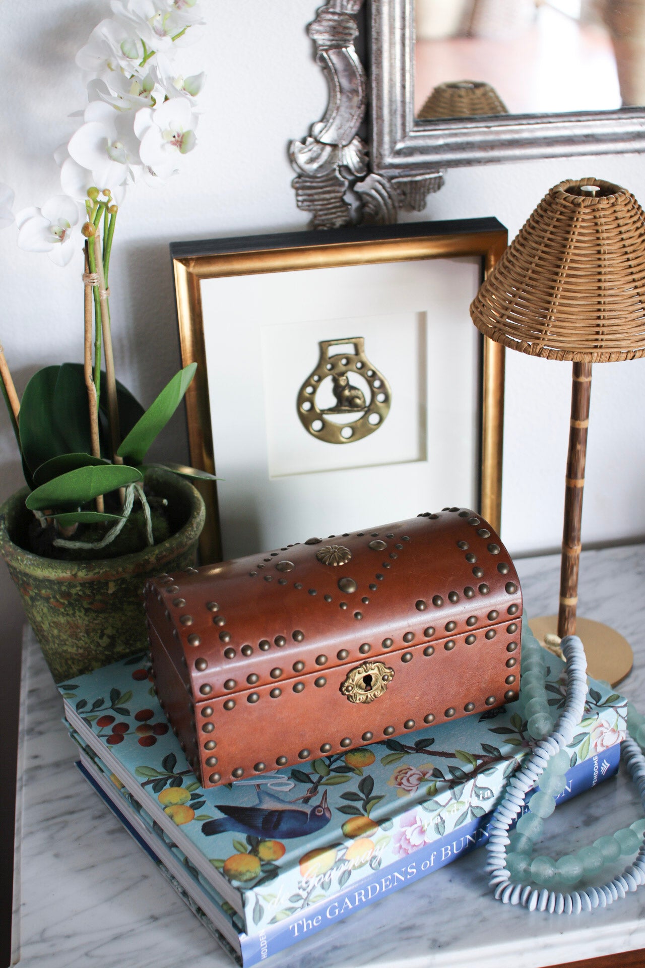 English Leather Stationery Box