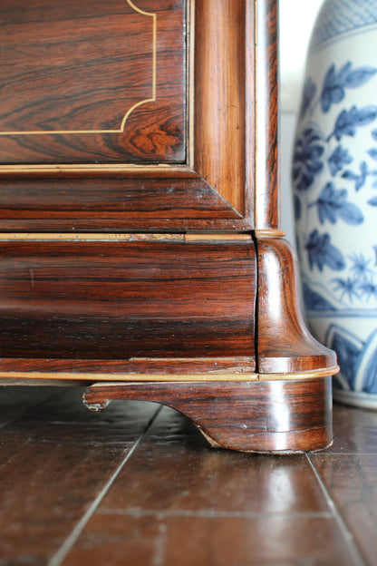 French Charles X White Marble Top Commode