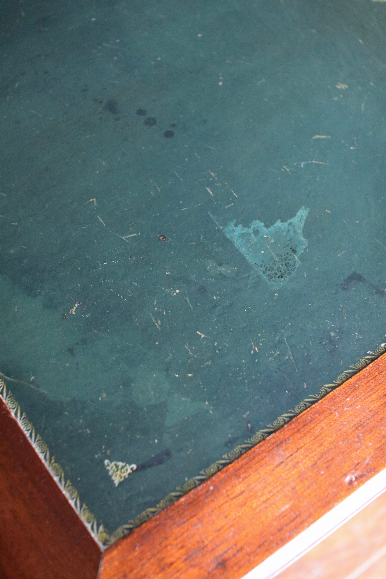 French Louis XVI Leather Top Desk