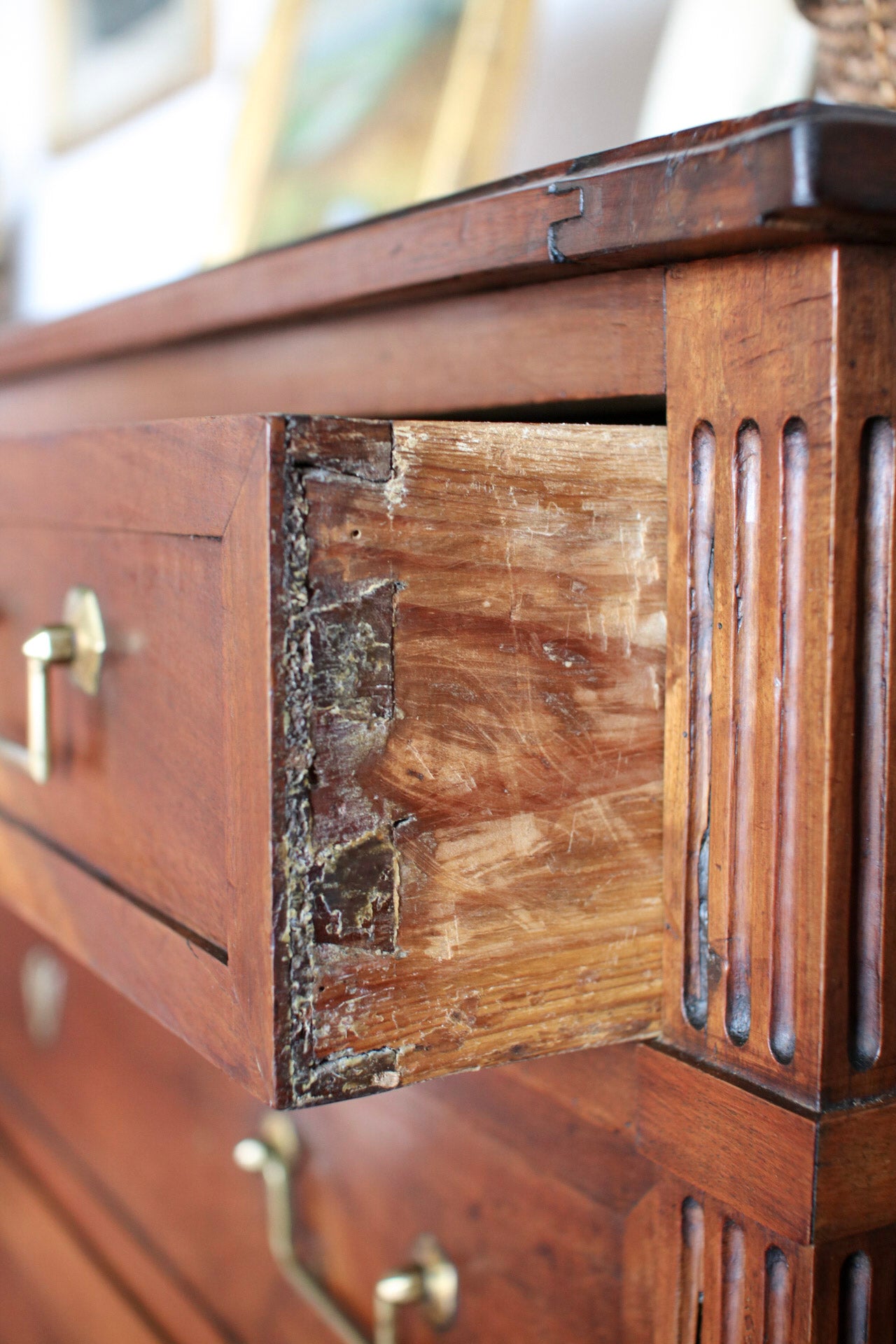 Antique French Louis XVI Walnut Commode