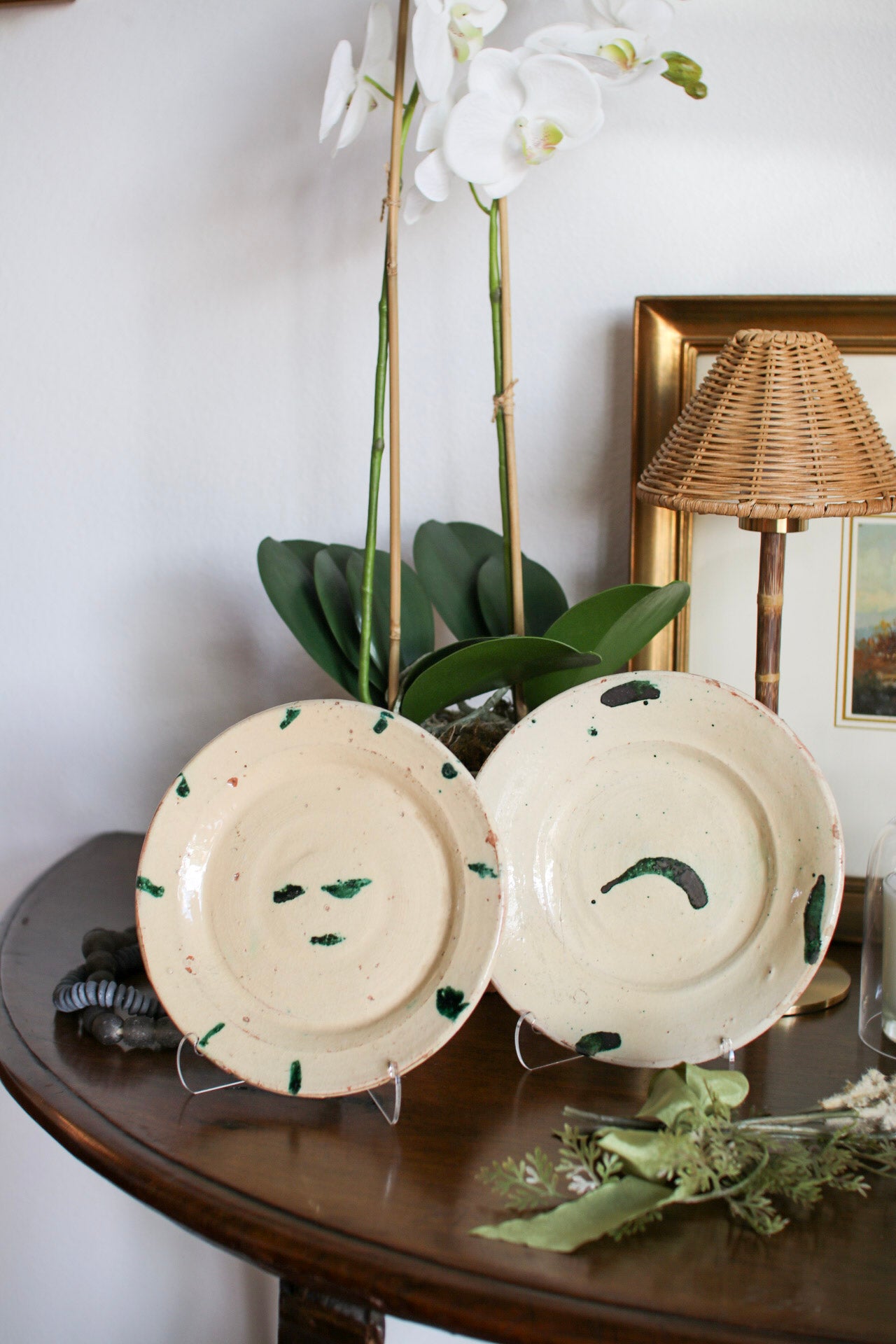 Pair of Italian Ceramic Plates