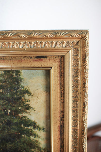 Framed Italian Landscape Painting