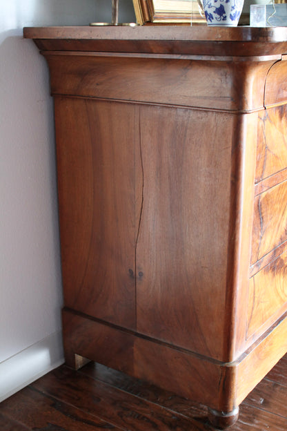 French Louis Philippe Walnut Commode
