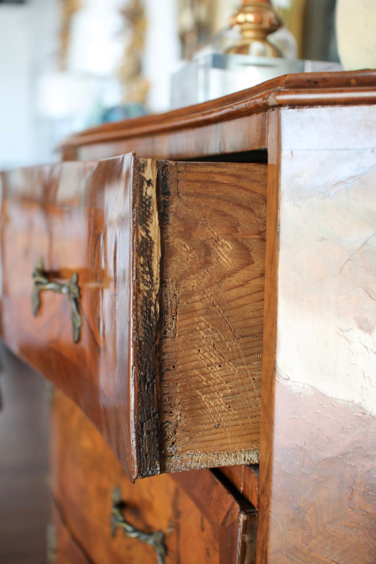 Antique Italian Lombardy Chest: Circa 1680
