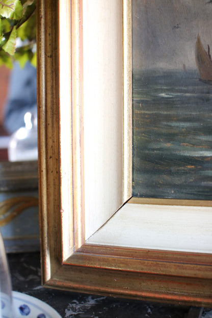 Italian Sailboat Painting