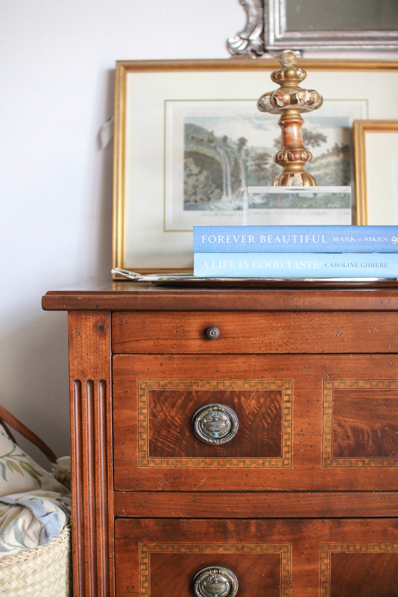 French Louis XVI Secretary Chest with Inlay