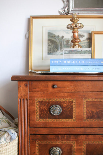 French Louis XVI Secretary Chest with Inlay