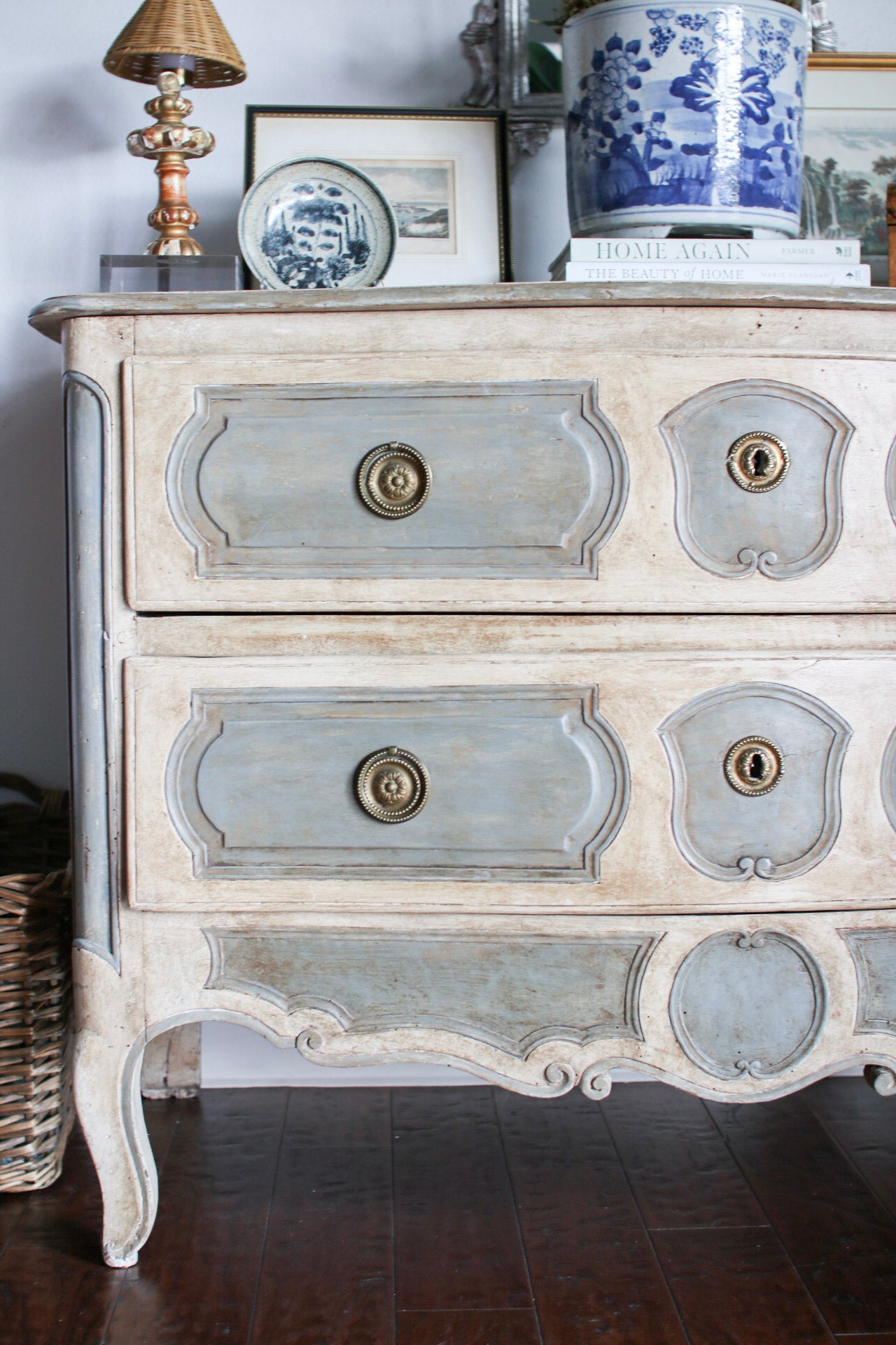 French Painted Regence Commode
