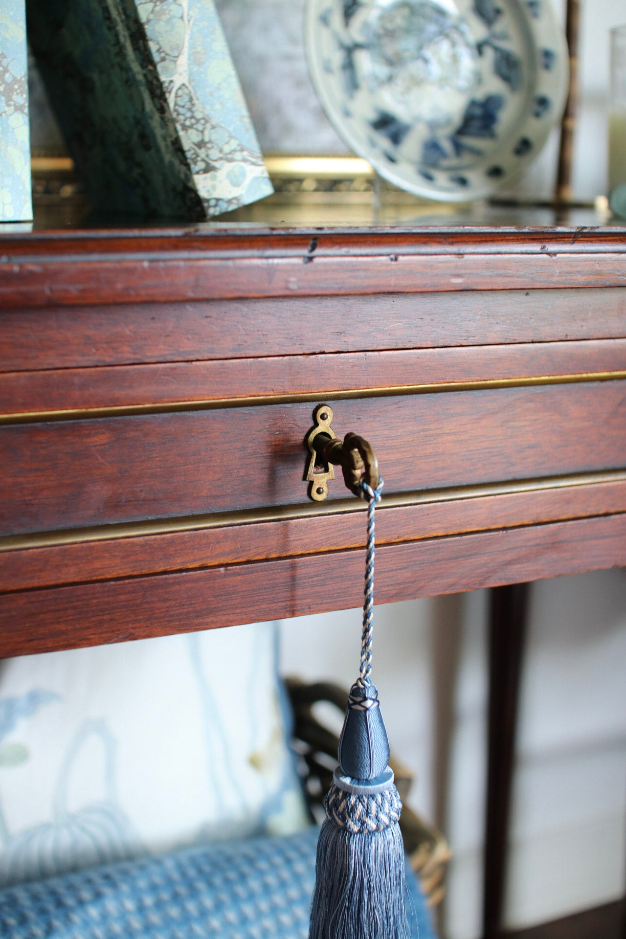 French Louis XVI Leather Top Desk