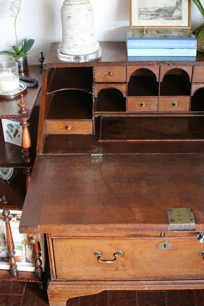 Antique English Drop Front Secretary