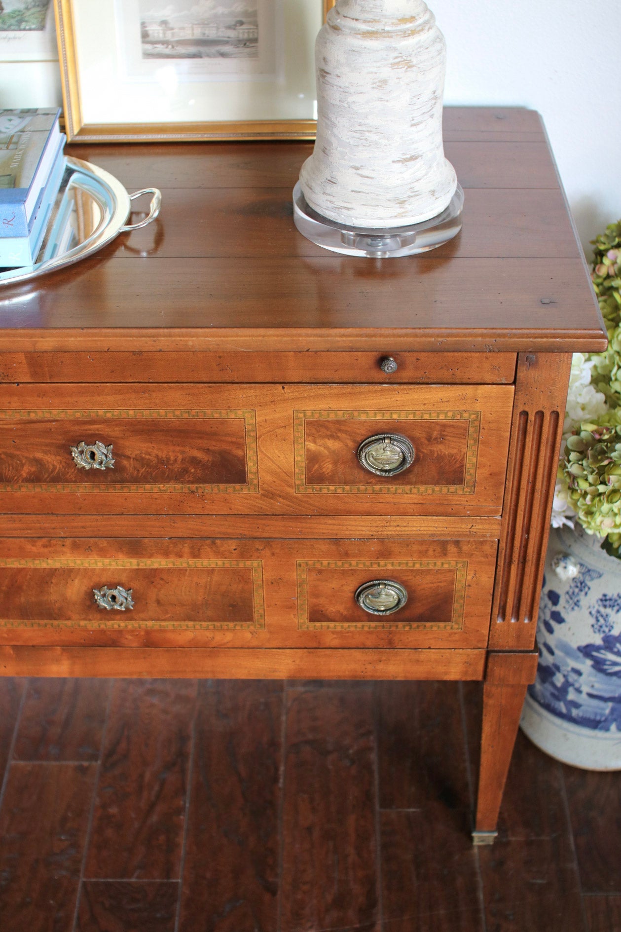 French Louis XVI Secretary Chest with Inlay