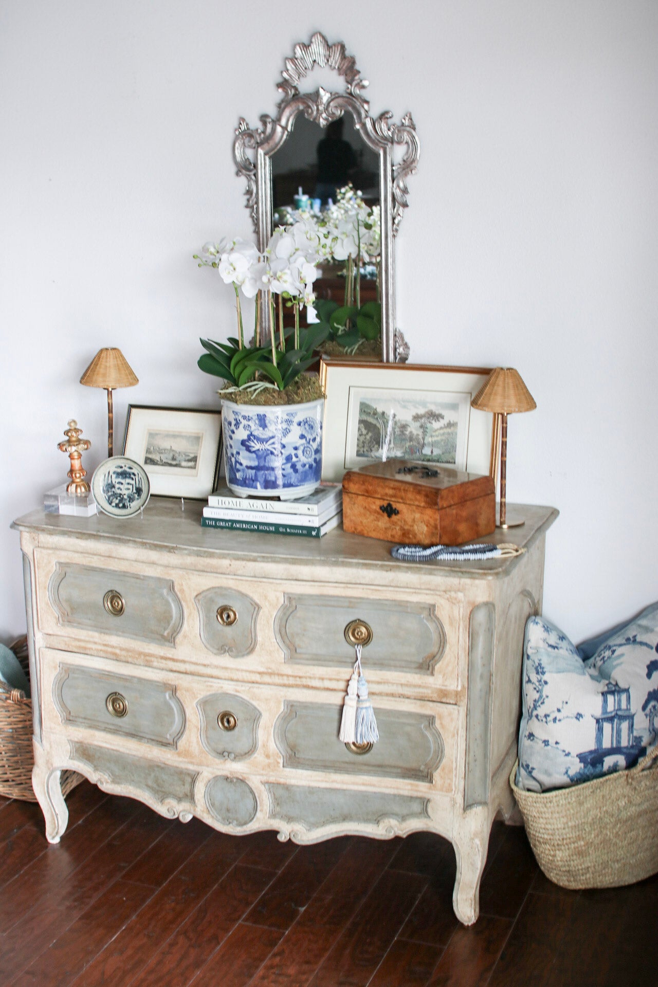 French Painted Regence Commode