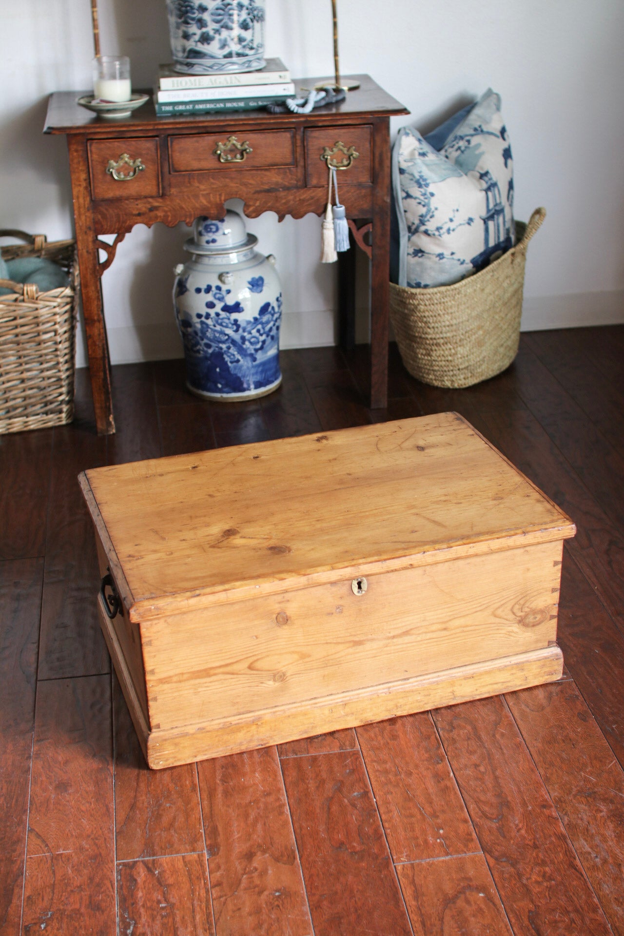 English Pine Blanket Box