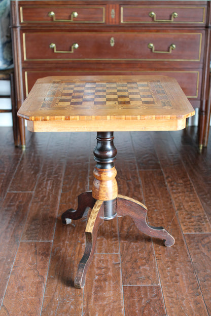 Italian Chess Inlay Table