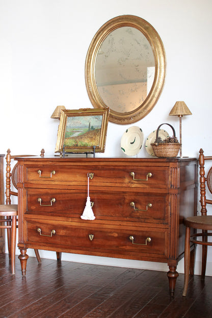 Antique French Louis XVI Walnut Commode
